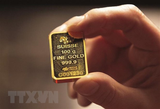 Vàng miếng được bày bán tại Dublin, Ireland. (Ảnh: AFP/TTXVN)