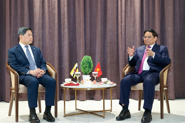 Thủ tướng Chính phủ Phạm Minh Chính tiếp Bộ trưởng Văn phòng Thủ tướng, kiêm Bộ trưởng thứ hai về Tài chính và Kinh tế Brunei – ông Dato Seri Setia Dr Awang Haji Mohd Amin Liew Abdullah