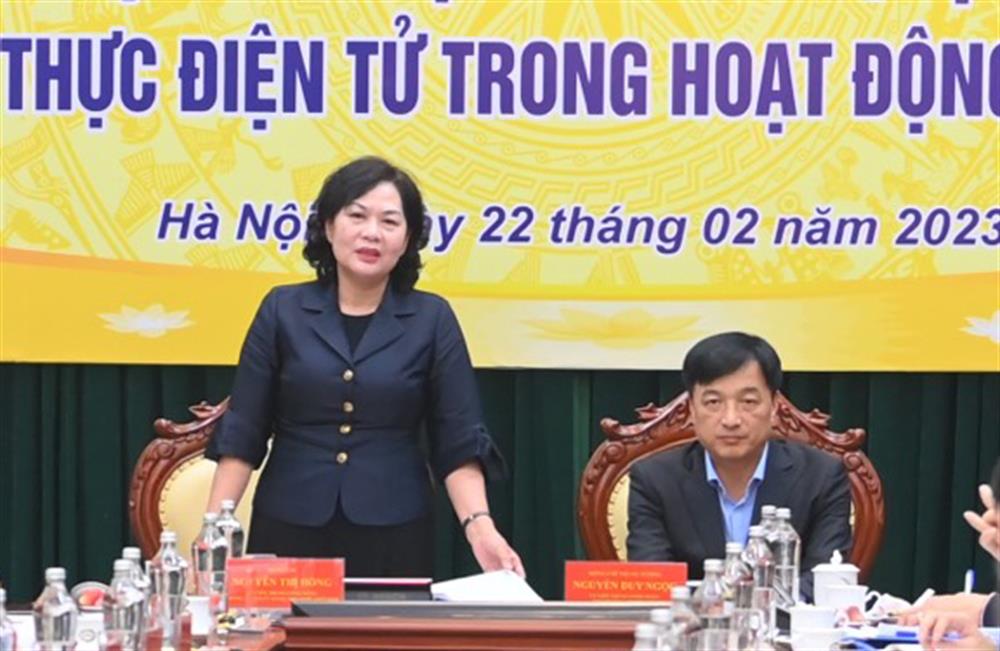 Thống đốc NHNN Việt Nam Nguyễn Thị Hồng phát biểu tại Hội nghị.