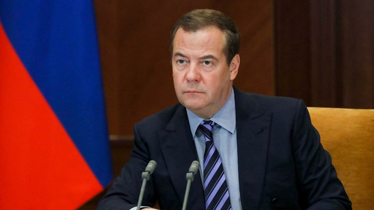 Phó chủ tịch Hội đồng An ninh Nga Dmitry Medvedev. Ảnh: RIA Novosti.