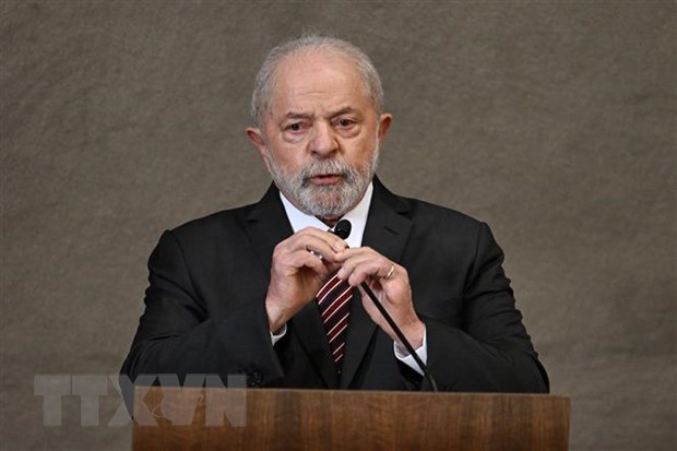 Tổng thống Brazil Luiz Inácio Lula da Silva. (Ảnh: AFP/TTXVN)