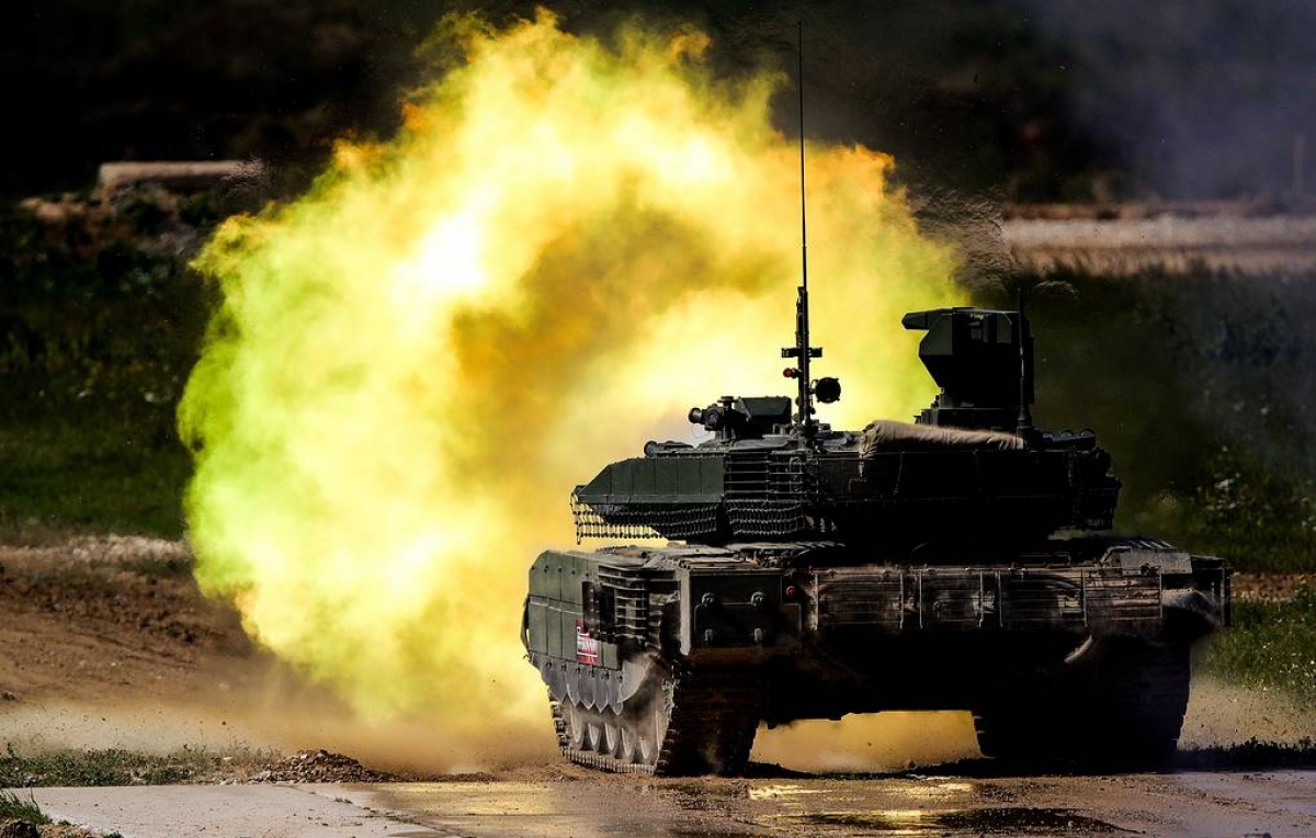 T-90M Proryv là phương tiện bọc thép tiên tiến nhất trong dòng xe tăng chiến đấu chủ lực T-90. Ảnh: Tass