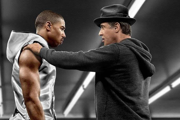 Donnie Creed (Michael B. Jordan) và Rocky (Sylvester Stallone)