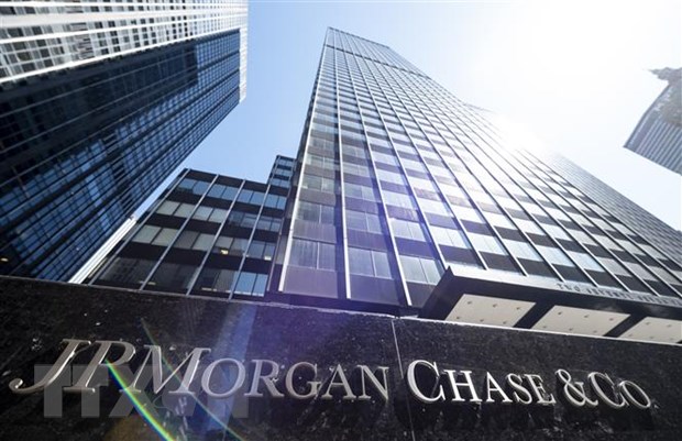 Trụ sở ngân hàng JPMorgan Chase ở New York, Mỹ. (Ảnh: AFP/TTXVN)