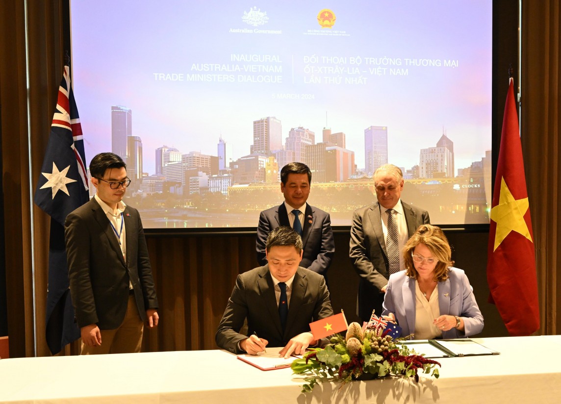 Bản ghi nhớ hợp tác giữa Cục Xúc tiến Thương mại Việt Nam và Cơ quan Thương mại và Đầu tư Australia được ký kết nhằm tăng cường hợp tác trong lĩnh vực xúc tiến thương mại, xúc tiến đầu tư giữa hai nước
