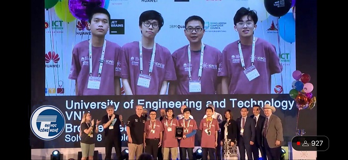 Đội tuyển EggCentroy của Trường ĐH Công nghệ đạt huy chương Đồng tại Vòng chung kết kỳ thi Lập trình sinh viên quốc tế toàn cầu ICPC 2022