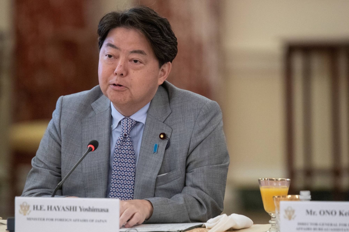 Bộ trưởng Ngoại giao Hayashi Yoshimasa. Ảnh: Reuters