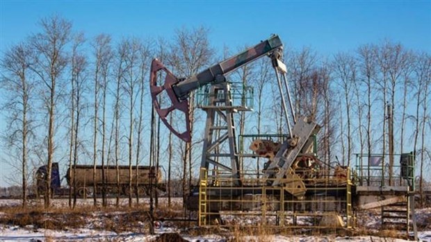 Một trạm bơm dầu gần Dyurtyuli, Cộng hòa Bashkortostan, (Liên bang Nga). (Ảnh: Getty Images/TTXVN)