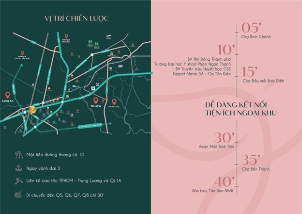 Xuân Thảo Residence có vị trí chiến lược khi cận kề các tuyến đường huyết mạch và cao tốc.