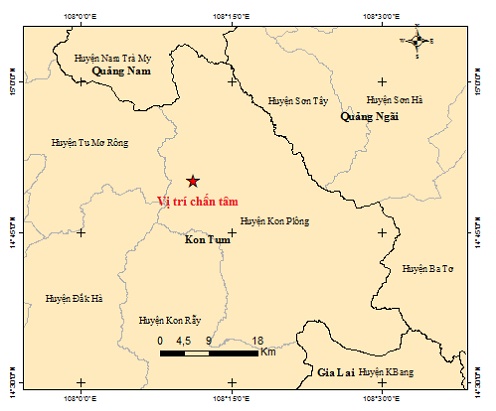 Hình ảnh tâm chấn trận động đất