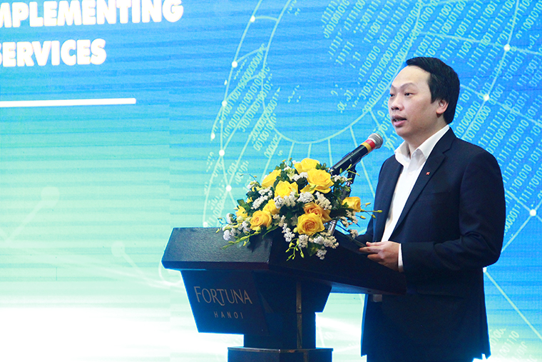 Thứ trưởng Bộ TT&TT Nguyễn Huy Dũng phát biểu tại Hội nghị