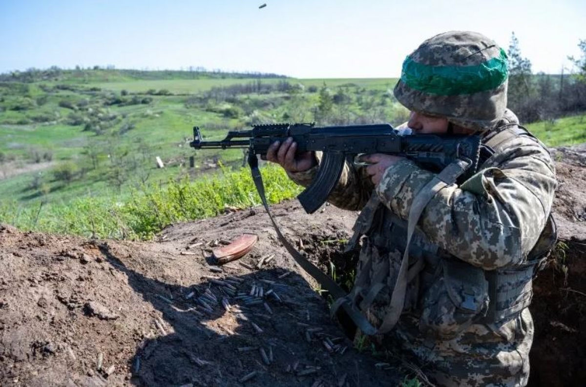 Binh lính Ukraine thuộc Lữ đoàn số 28. Ảnh: Getty