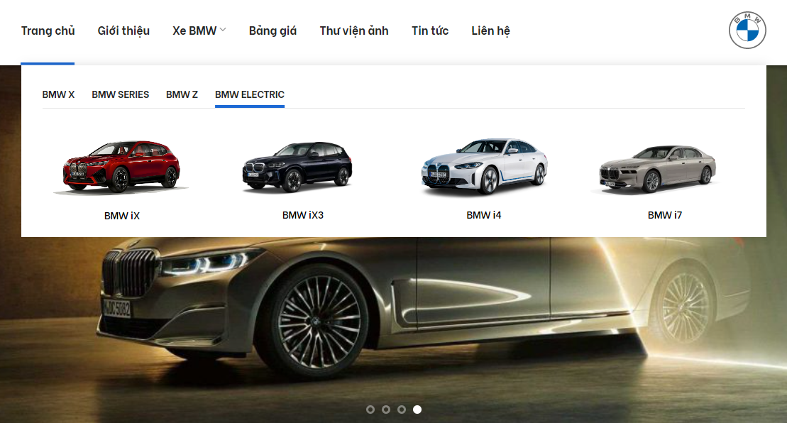 Cập nhật các mẫu xe điện BMW của một đơn vị kinh doanh tại Hà Nội.