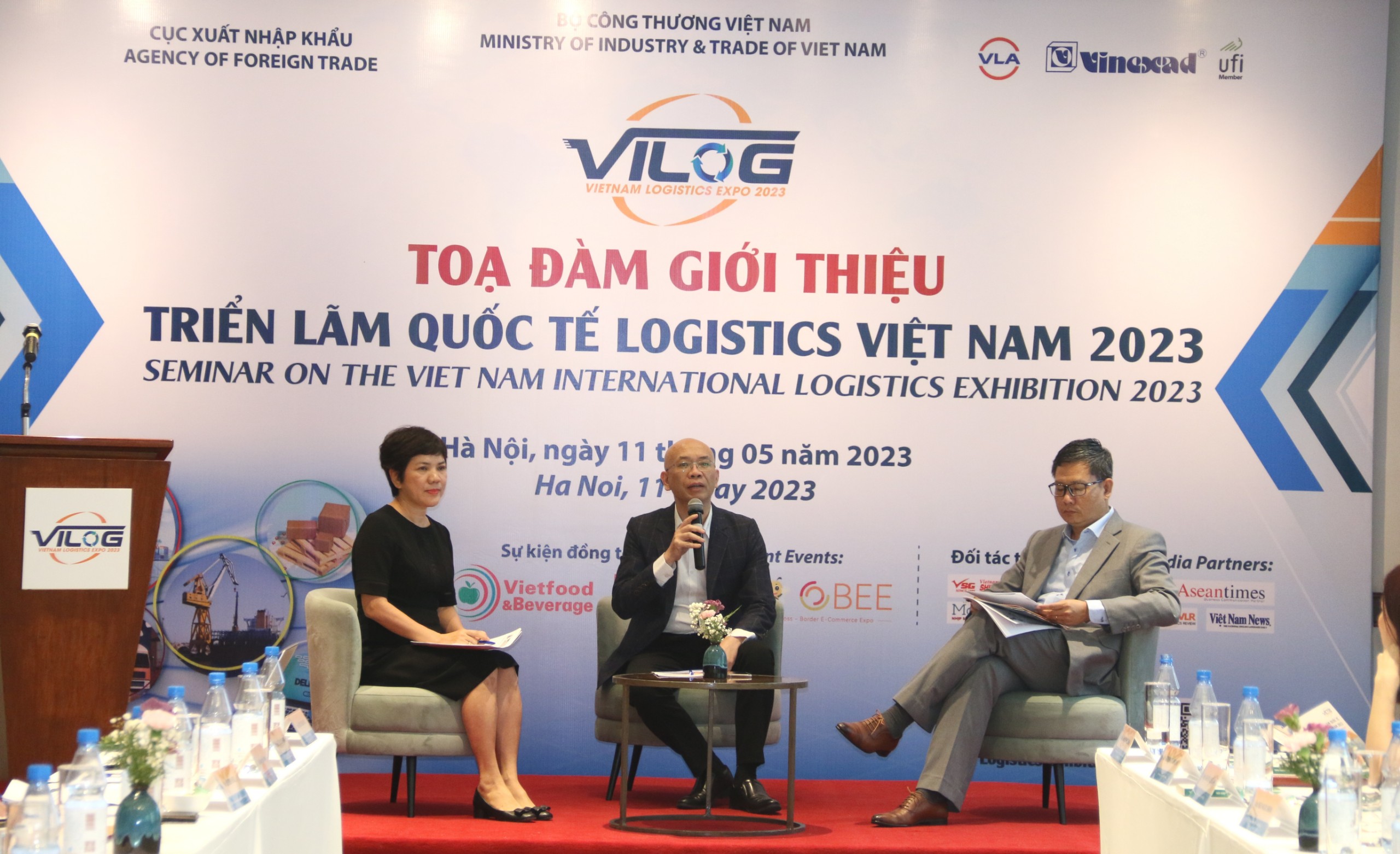 Tại buổi Tọa đàm giới thiệu Triển lãm quốc tế Logistics Việt Nam 2023 