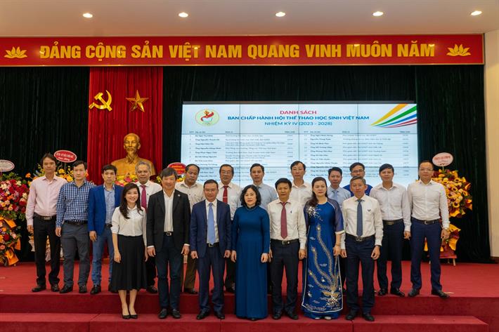 Ban Chấp hanh Hội Thể thao học sinh Việt Nam nhiệm kỳ IV (2023-2028) ra mắt Đại hội