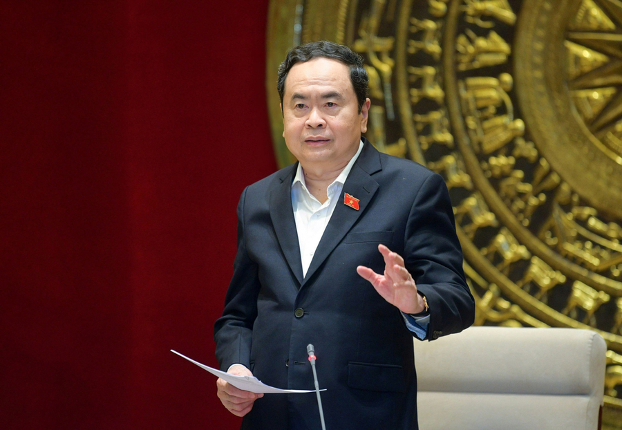 Ông Trần Thanh Mẫn điều hành phiên họp thứ 33 của Ủy ban Thường vụ Quốc hội