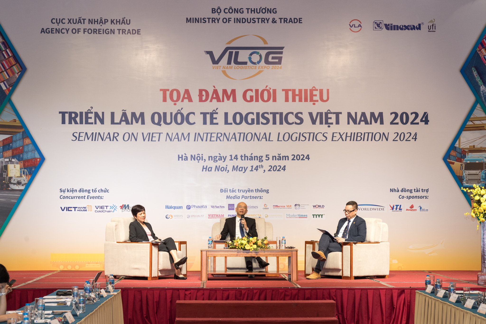 Tại buổi Tọa đàm giới thiệu Triển lãm Quốc tế logistics Việt Nam lần thứ 2 (VILOG 2024) 