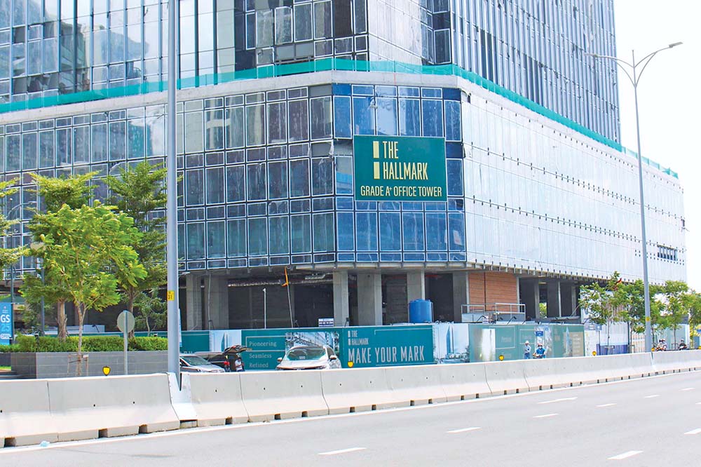 The Hallmark - một trong 3 dự án văn phòng cho thuê hạng A tại TP.HCM sắp đi vào vận hành.        Ảnh: Lê Toàn
