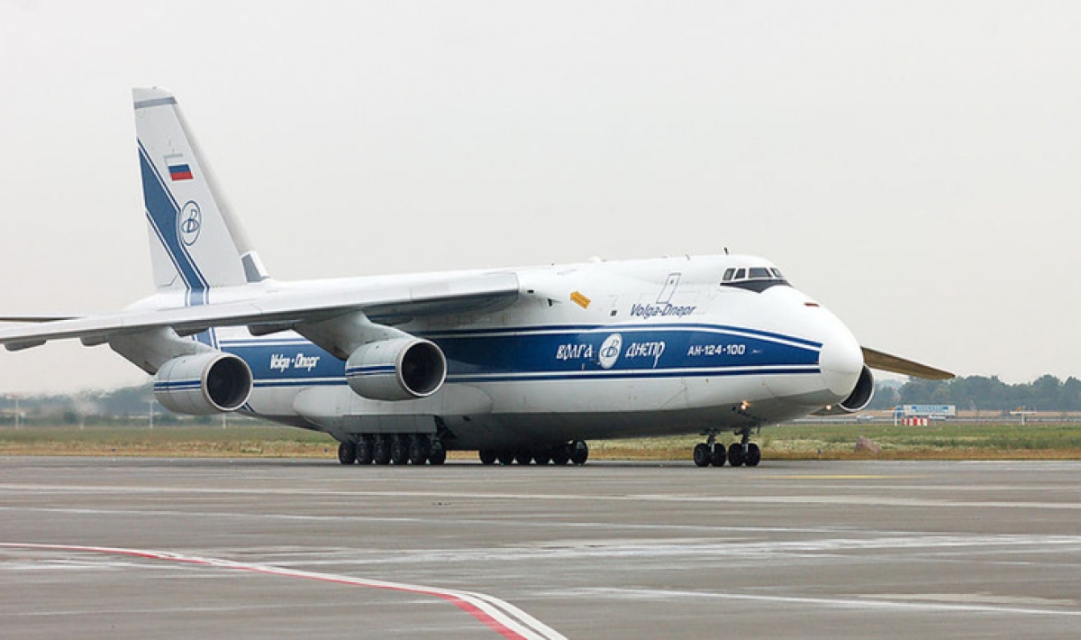 Máy bay Antonov An-124 của Hãng hàng không Volga-Dnepr. Ảnh: Eurasia Times