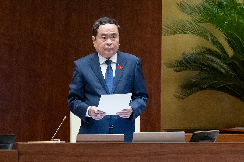  Chủ tịch Quốc hội Trần Thanh Mẫn phát biểu kết thúc nội dung chất vấn.
