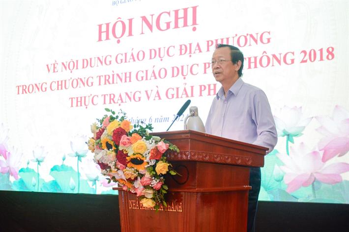 Thứ trưởng Phạm Ngọc Thưởng phát biểu tại hội nghị