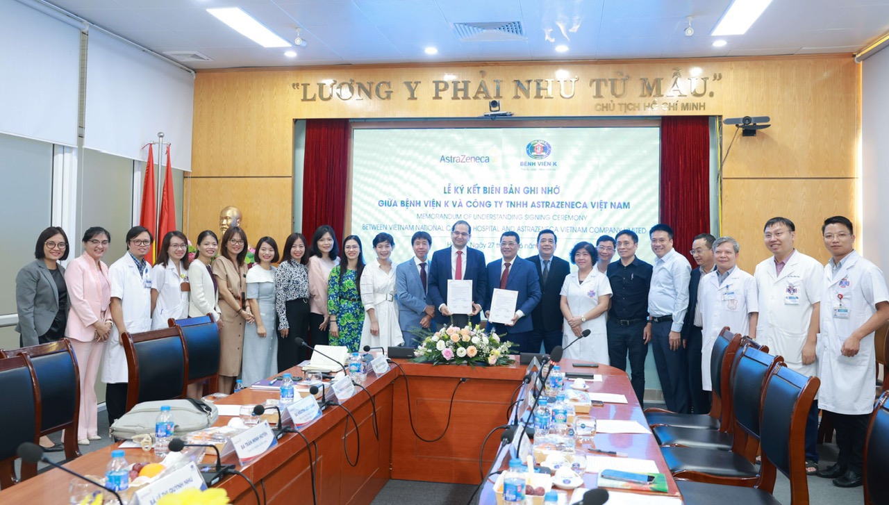 Hợp tác chiến lược giữa bệnh viện K và AstraZeneca kéo dài 5 năm nhằm thúc đẩy nghiên cứu phát triển và y tế công bằng tại Việt Nam