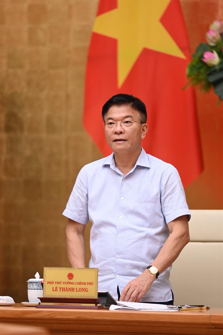 Phó Thủ tướng Lê Thành Long phát biểu tại cuộc họp