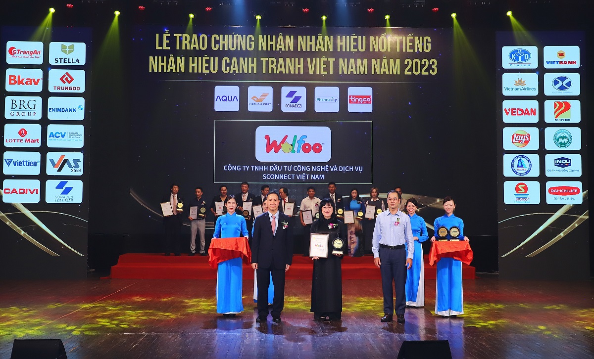 Nhãn hiệu hoạt hình Wolfoo của Sconnect Việt Nam lần thứ 2 liên tiếp được bình chọn trong Top 10 Nhãn hiệu cạnh tranh Việt Nam. 