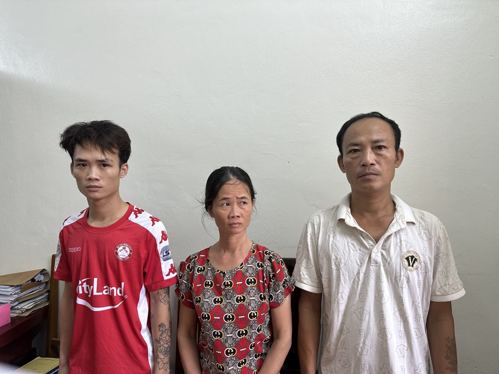 3 đối tượng: Cường, Thủy, Cảnh bị bắt giam tại Công an huyện Thạch Thành