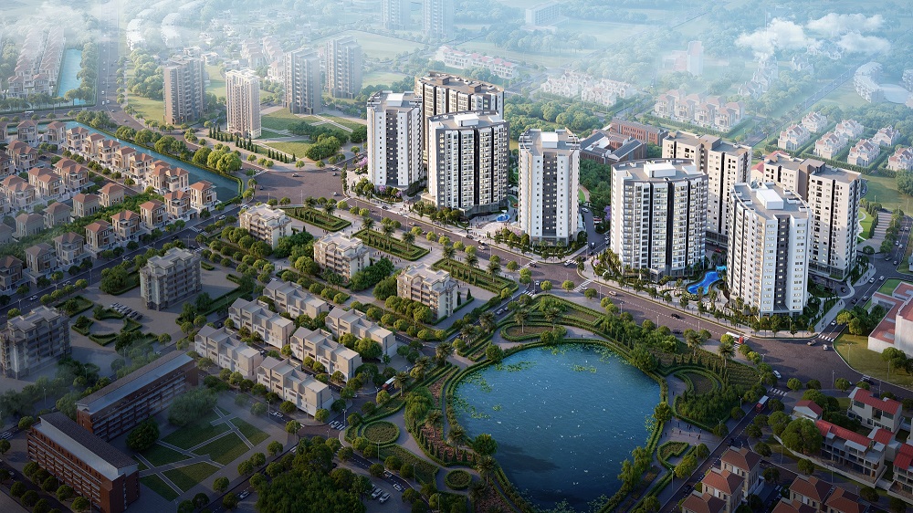 Hai tòa Jardin De Joie (phải) với tầm nhìn hướng trọn Hồ Sài Đồng và công viên cây xanh rộng lớn sẽ là tâm điểm thu hút khách hàng trong thời gian tới