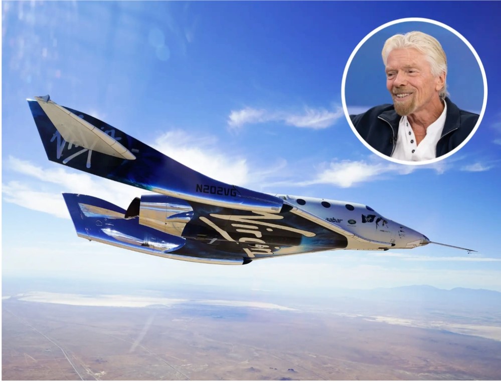 Con tàu thám hiểm của tỷ phú Mỹ Richard Branson (Ảnh: Getty).