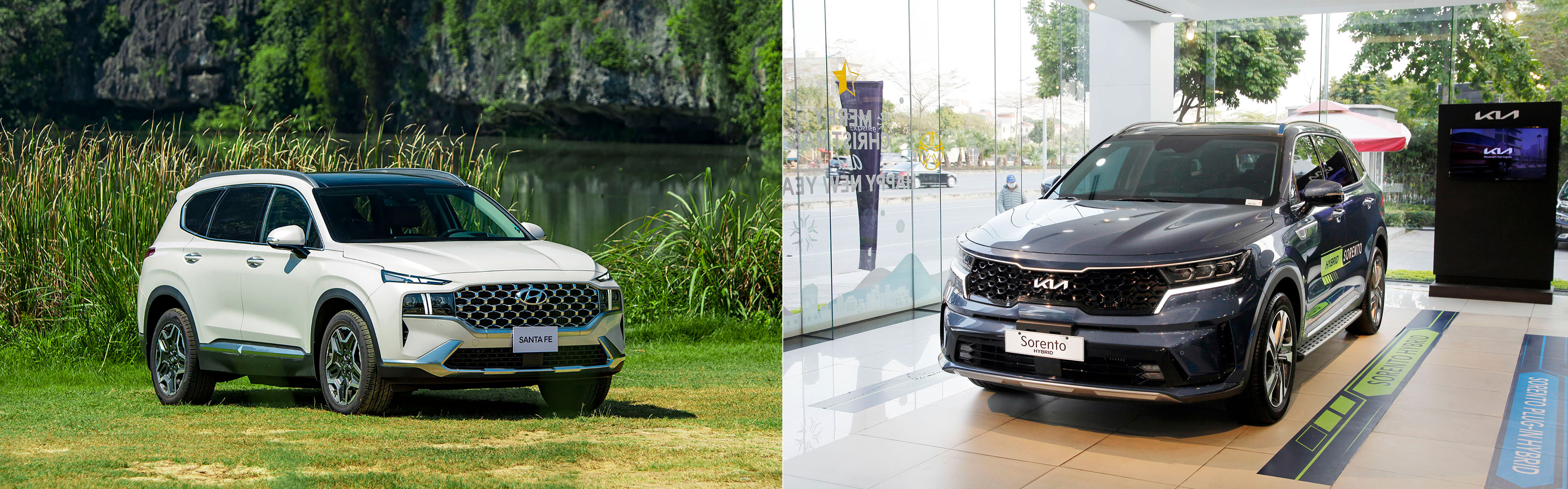 Hyundai Santa Fe Hybrid và KIA Sorento Hybrid: Huynh đệ tương tàn phân khúc xe xanh tại Việt Nam - Ảnh 1.