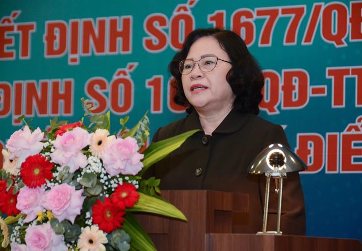 Thứ trưởng Ngô Thị Minh phát biểu kết luận Hội nghị