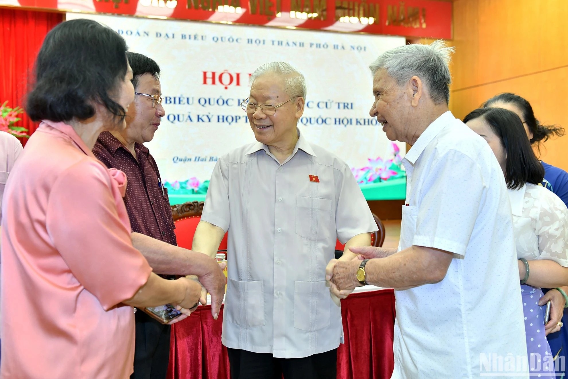 Tổng Bí thư Nguyễn Phú Trọng với cử tri thành phố Hà Nội.