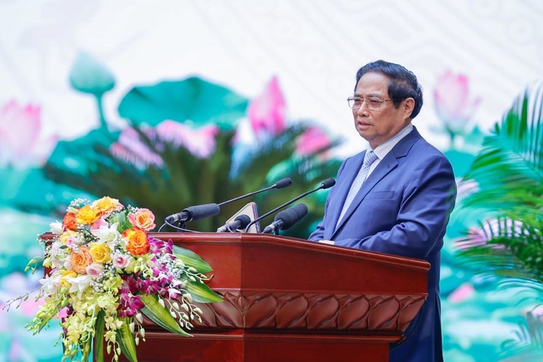 Thủ tướng Phạm Minh Chính phát biểu tại Hội nghị toàn quân 6 tháng đầu năm 2024