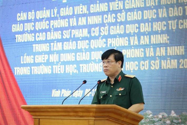 Thiếu tướng Trần Ngọc Thanh - Vụ trưởng Vụ Giáo dục quốc phòng và an ninh, Bộ GDĐT 