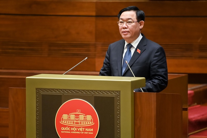 Chủ tịch Quốc hội Vương Đình Huệ phát biểu kết luận phiên chất vấn