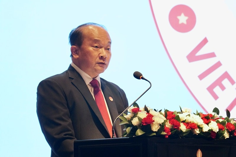 Ông Roy Kho Ngee Seng, Tổng Lãnh sự Cộng hòa Singapore tại TPHCM, phát biểu tại buổi lễ