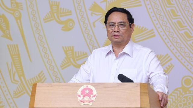 Thủ tướng Phạm Minh Chính phát biểu chỉ đạo tại phiên họp. Ảnh chinhphu.vn