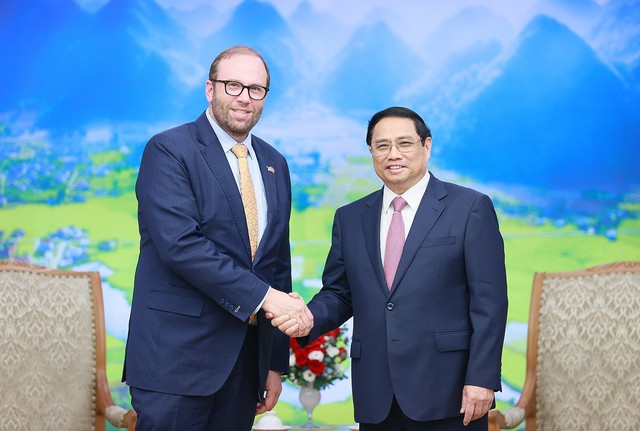 Thủ tướng Phạm Minh Chính hoan nghênh việc Hoa Kỳ tăng cường hợp tác với Việt Nam, tôn trọng thể chế chính trị và ủng hộ Việt Nam mạnh, độc lập, tự cường và thịnh vượng - Ảnh: VGP