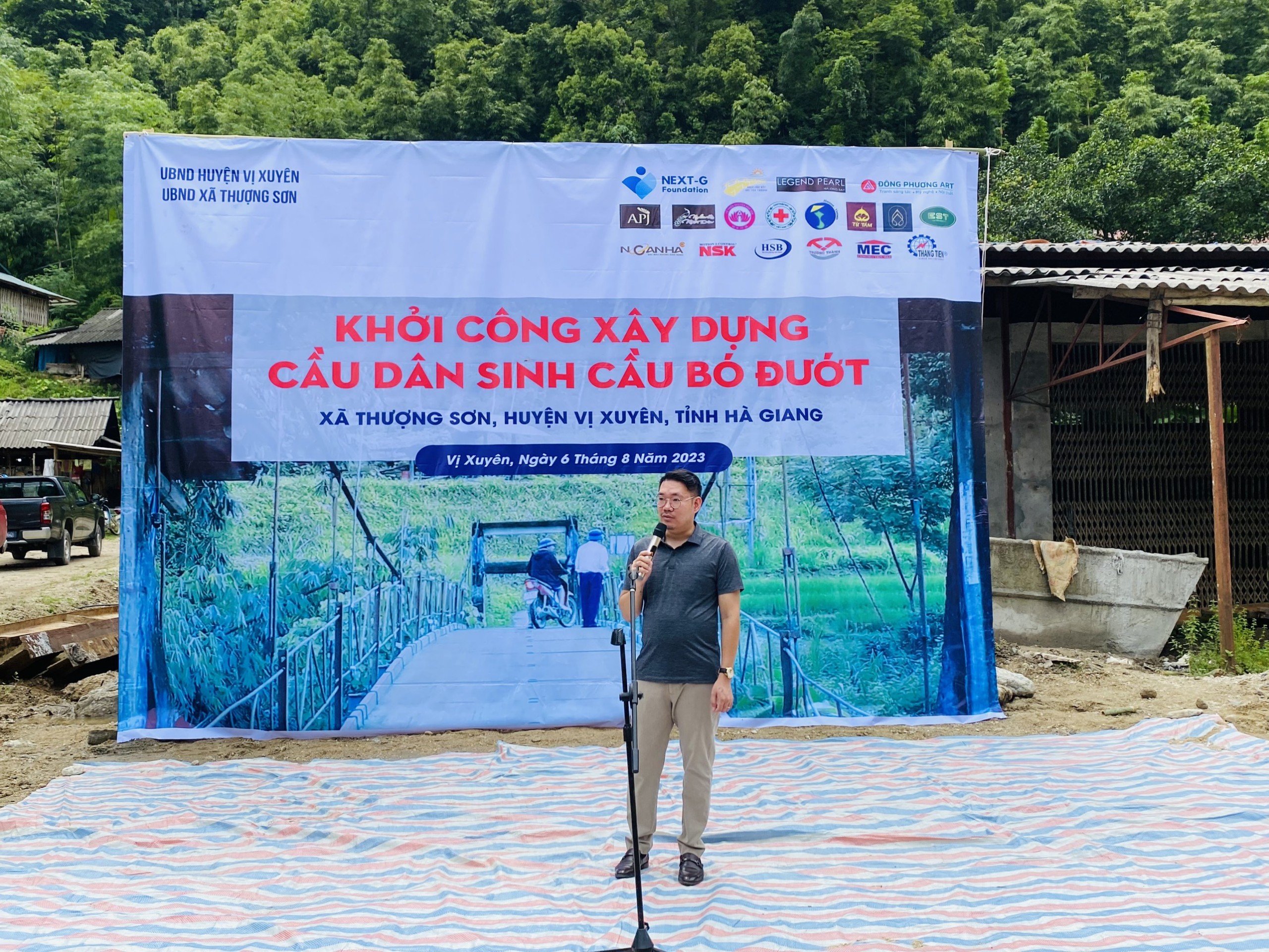 Ông Hưng Bùi - Phó Chủ tịch Quỹ Next-G chia sẻ trong buổi lễ