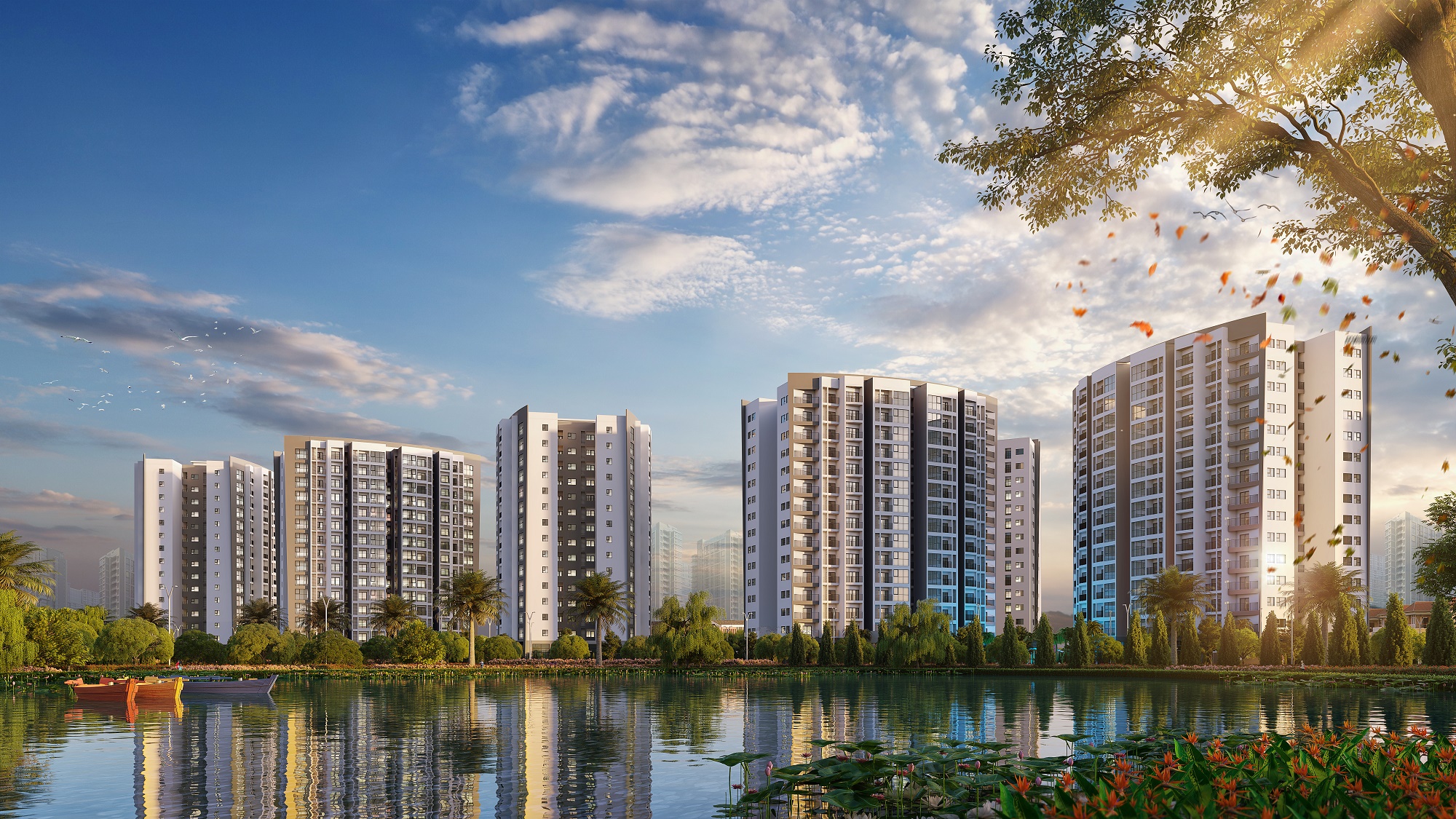 Tổ hợp chung cư cao cấp Le Grand Jardin với tầm nhìn bao trọn hồ Sài Đồng, sở hữu không gian sống thơ mộng ngay tại cửa ngõ phía Đông của Thủ đô