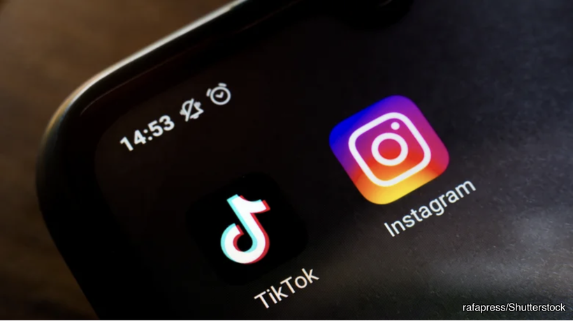 Người dùng rất dễ bị thu hút bởi các nội dung giải trí xuất hiện trên Instagram và TikTok.