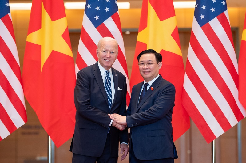 Tổng thống Joe Biden là vị Tổng thống Hoa Kỳ đầu tiên tới Nhà Quốc hội Việt Nam