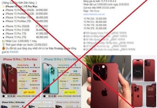 Công an TP Hà Nội đề nghị người dân thận trọng khi quyết định đặt cọc mua iPhone 15 mới ở thời điểm này.