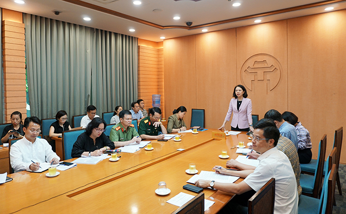 Phó Chủ tịch UBND Thành phố Vũ Thu Hà chù trì hội nghị giao ban