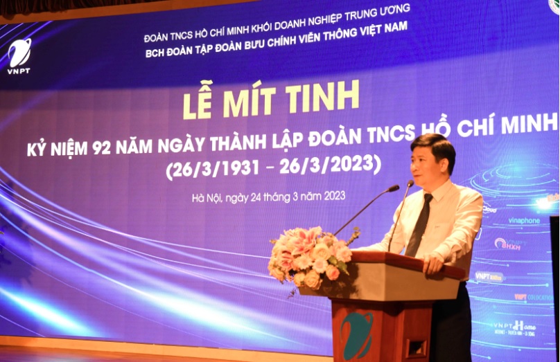 Phó Bí thư Đảng ủy Tập đoàn Hoàng Đức Sơn đánh giá cao những kết quả Đoàn Thanh niên Tập đoàn đã đạt được trong thời gian qua