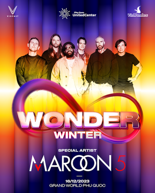  Maroon 5 sẽ là “ngôi sao chính” của 8Wonder Winter Festival mùa thứ 2