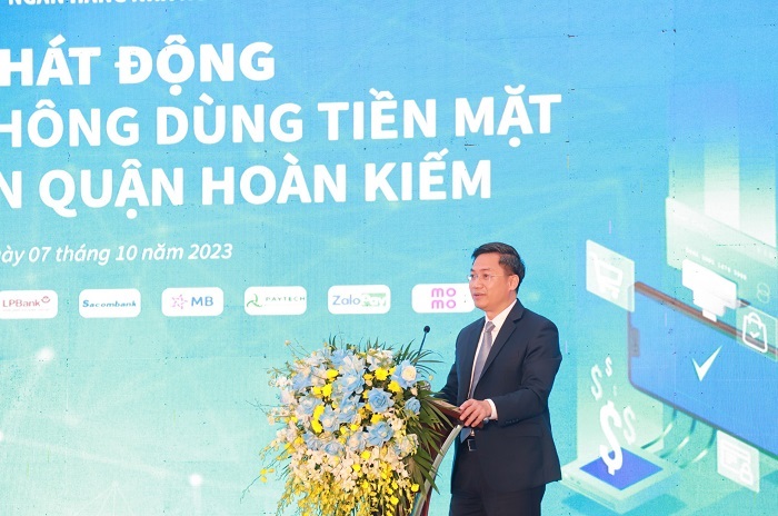 Phó Chủ tịch UBND thành phố Hà Nội Hà Minh Hải phát biểu tại sự kiện