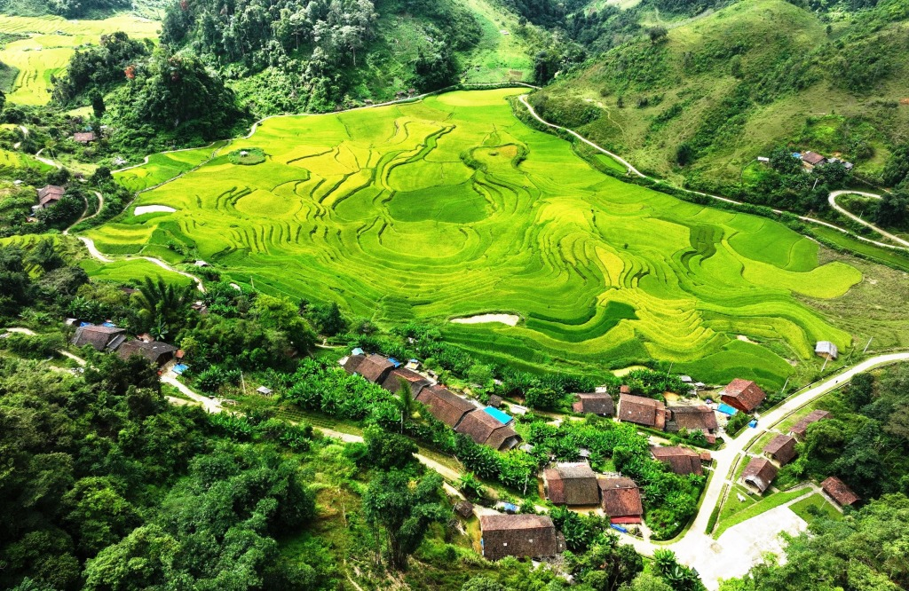 Điểm du lịch Hoài Khao, xã Quang Thành thu hút đông đảo du khách đến tham quan, trải nghiệm. Ảnh: Hoàng Phúc.